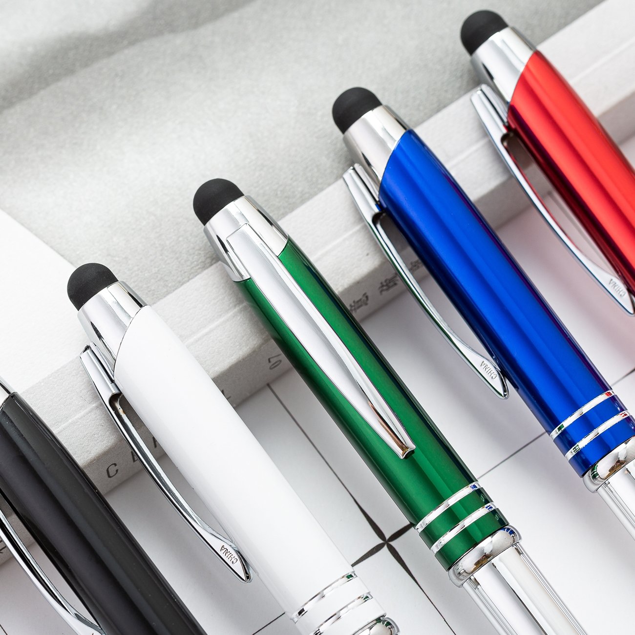 New Arrival 3-in-1 LED Light Stylus Pen Custom Logo Multi-Function Ballpoint Pens for Promotion Gifts
