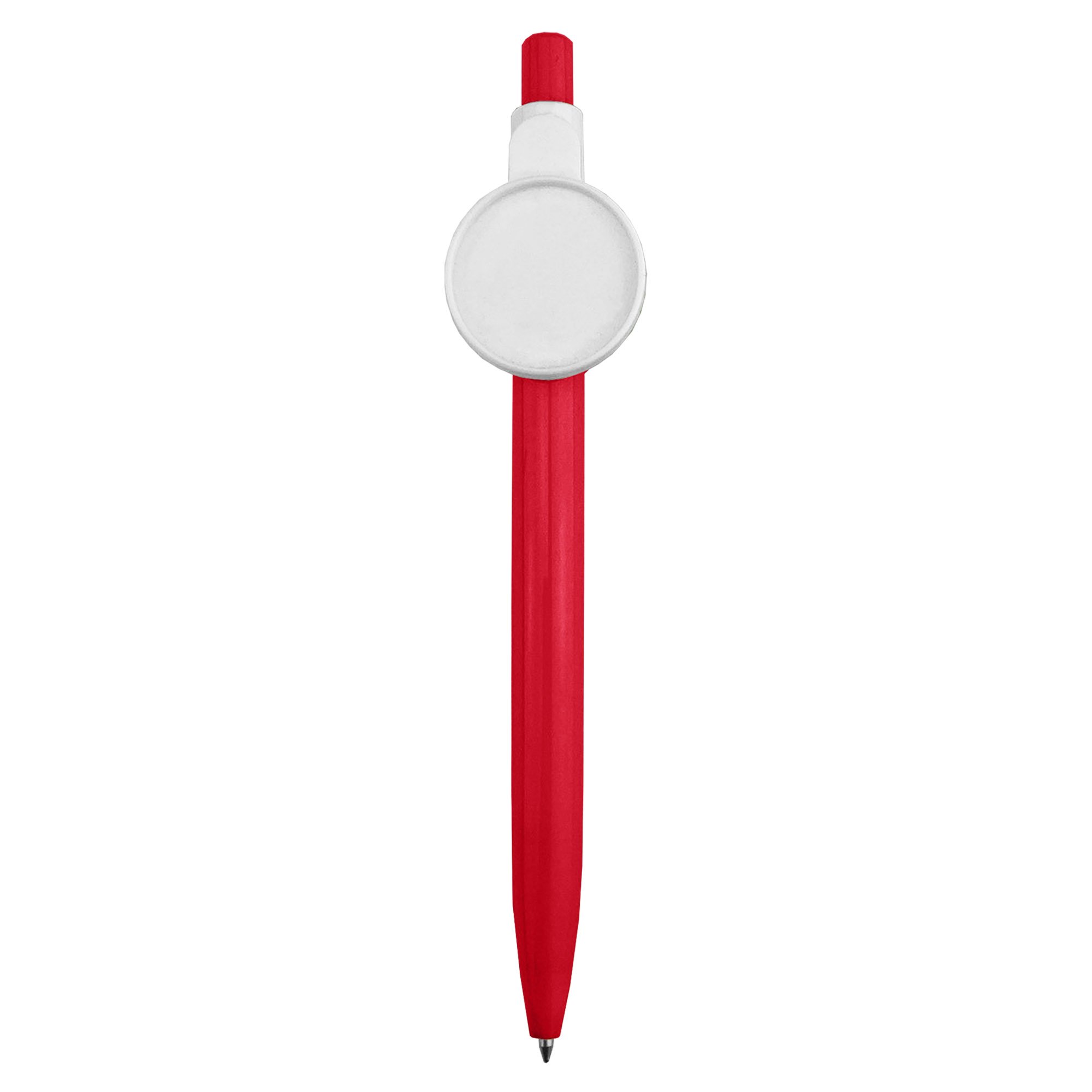 AI-MICH Newest Promotional Plastic Push Action Ballpoint Pen 25Mm Button Badge Ball Pen
