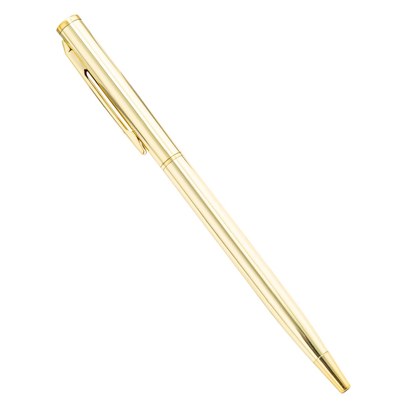Ballpoint Pen Rose Gold Custom Logo Advertising Engraved metal pen School Office Supplies Gift Black Ink Smooth Writing Slim pen