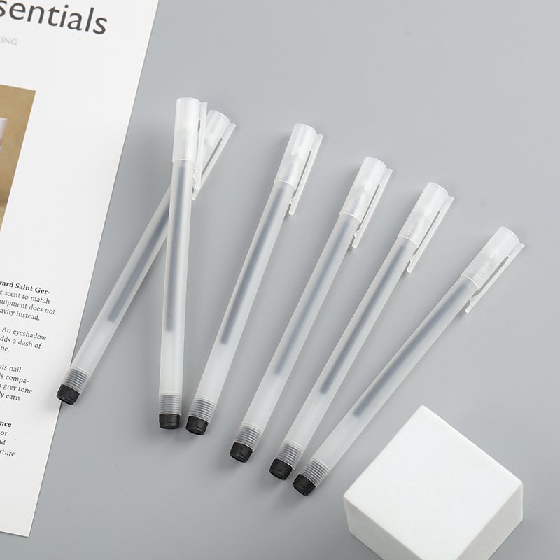 Factory 0.5mm cheap gel pen student office supplies Neutral pen black Gel pen with logo custom