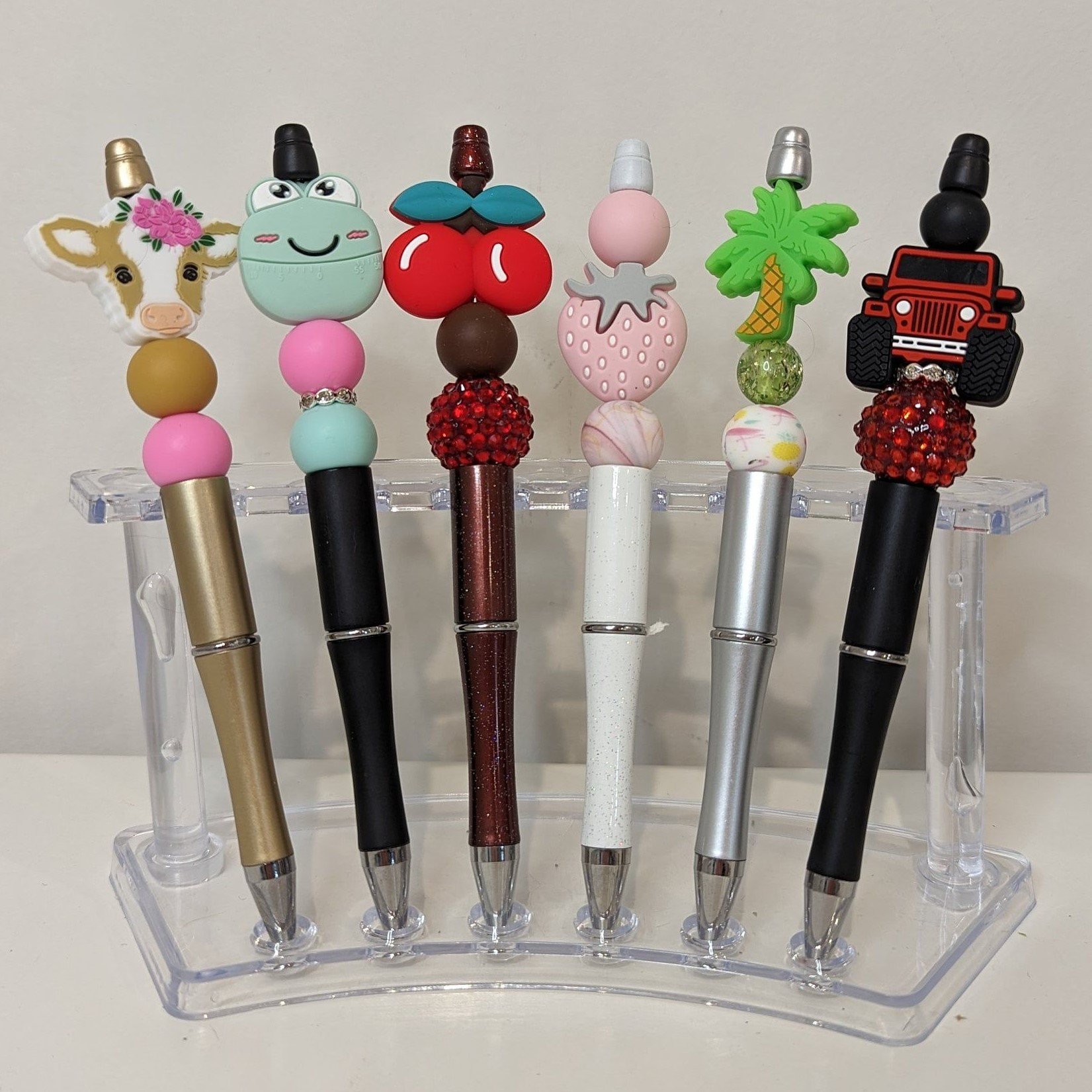 Top Fashion Cute Cool DIY Making Gift Kids Students Ballpoint Pens Black Ink Beadabl Pen