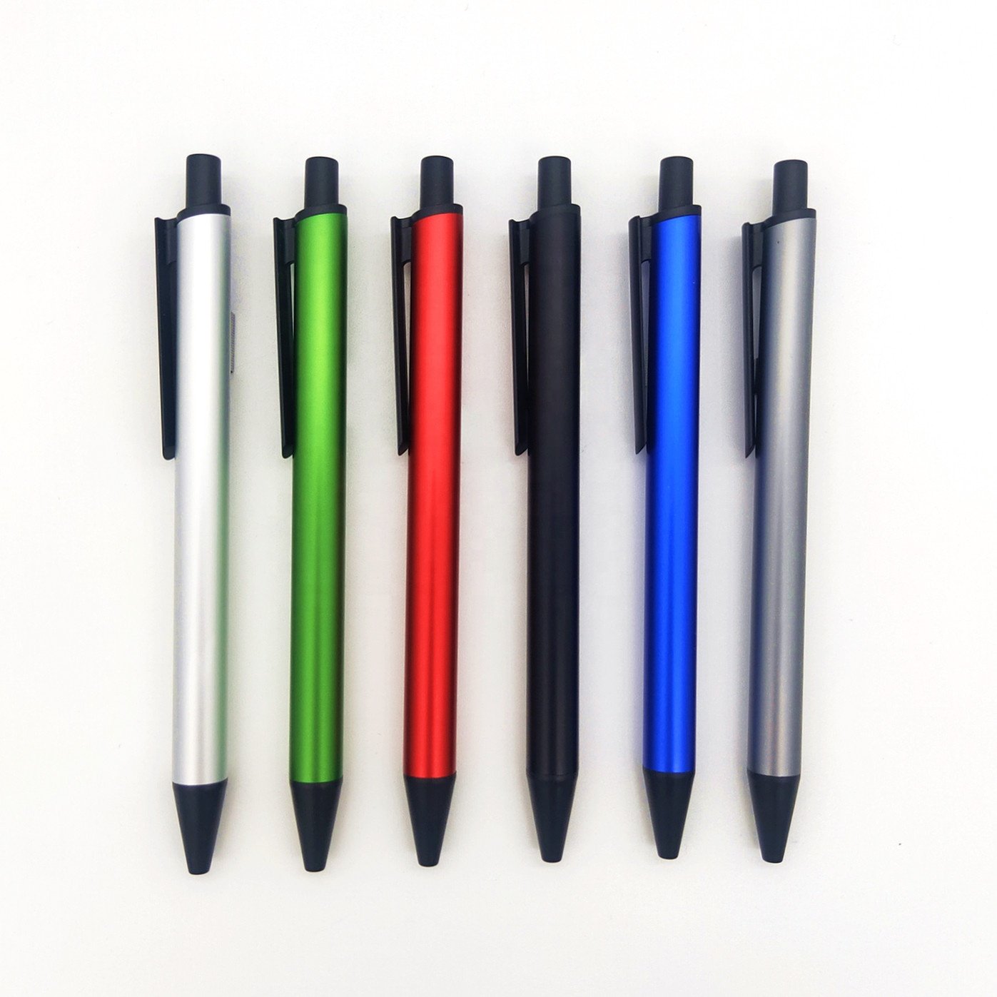custom ballpen retractable aluminium metal pens for gift ballpoint branded with custom logo