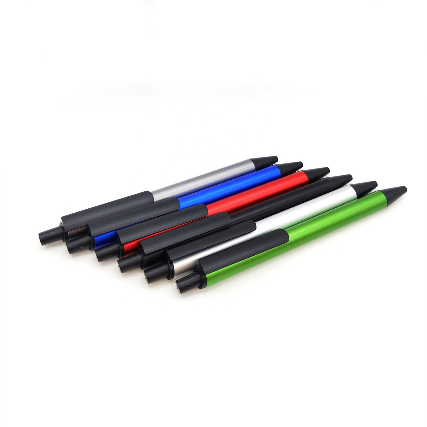 custom ballpen retractable aluminium metal pens for gift ballpoint branded with custom logo