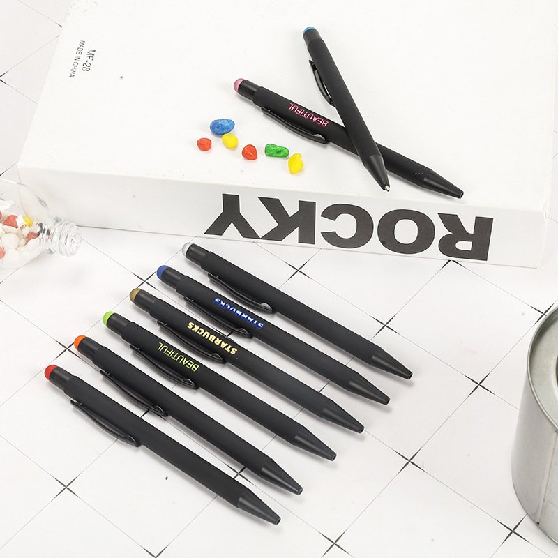Hot Custom Logo Selling Multicolor Fancy Promotional Office Pen Items Distinctive Ballpoint Pen for Wholesale Office Supply