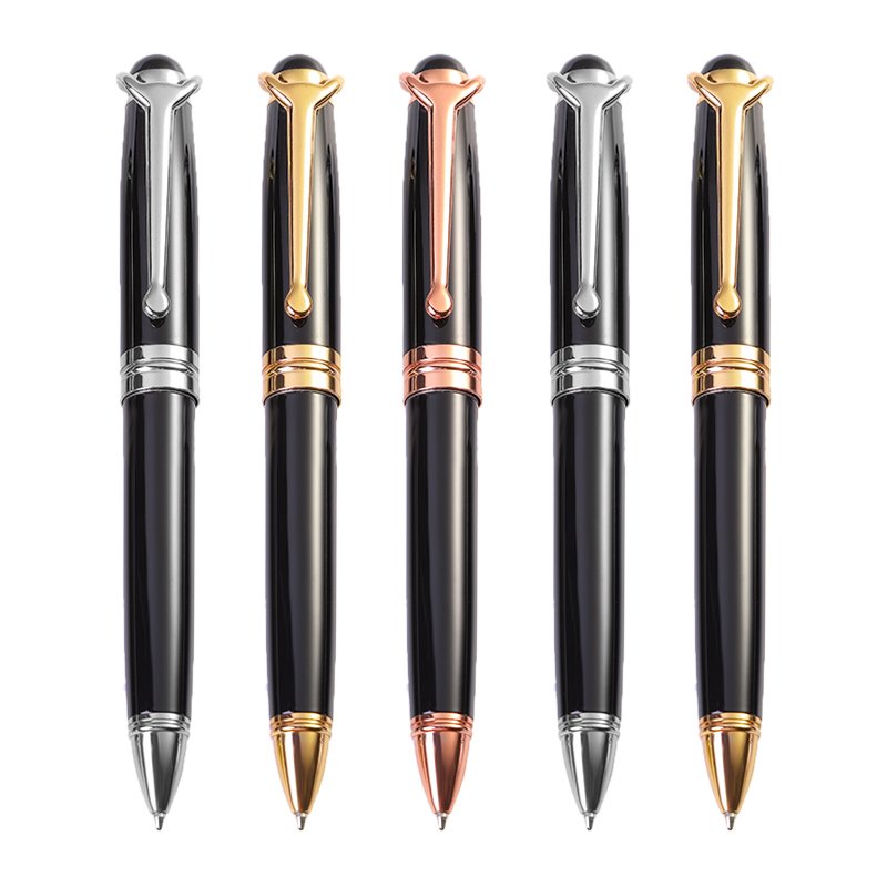 Metal Rose Gold Plating Roller Ball Ballpoint Pen For Wedding Souvenirs Guests