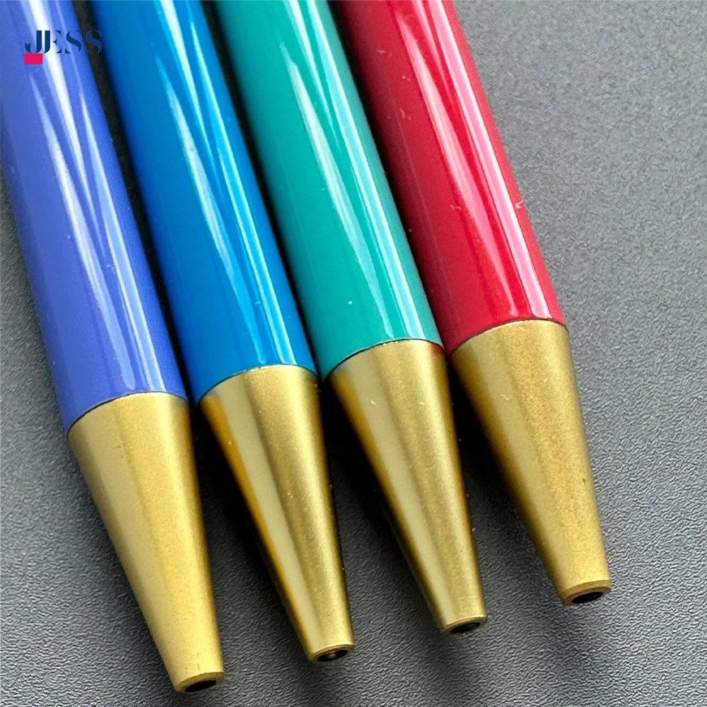 Factory Wholesale Touch Screen Brown Red Pen with Gold Excellent High Quality Metal Ballpoint Pen Personalized Logo