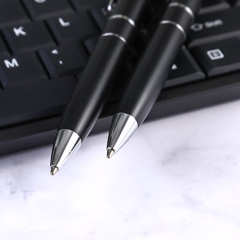 High Quality 1.0mm Metal Rubber Ballpoint Pen Factory Supply Office Men/Women Students Writing Stationery Promotional Ballpen