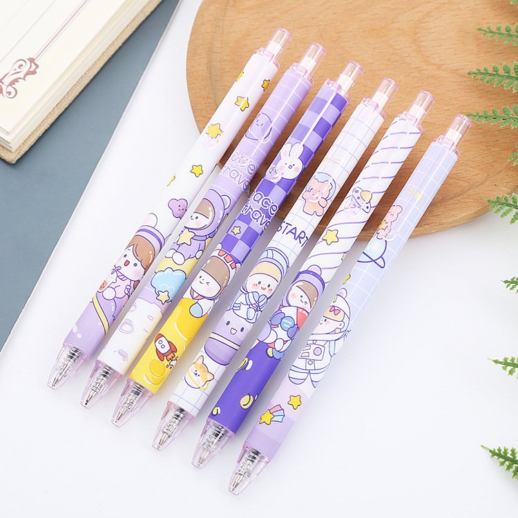 Wholesale Cheap Price Plastic Cartoon Kawaii Ball Point Pens School Office Colorful Printed Cute Ballpoint Pen