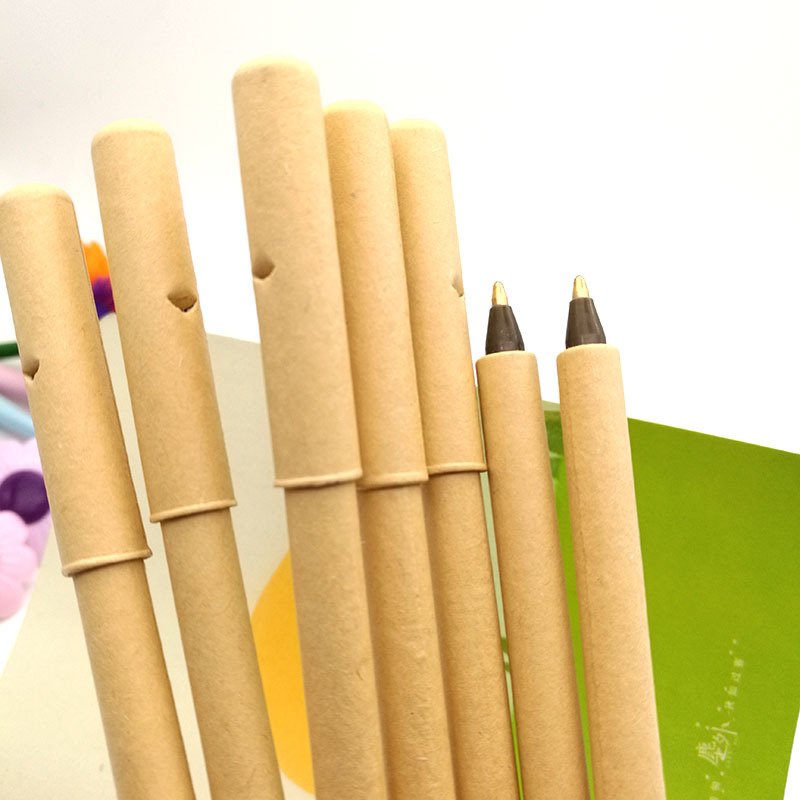 environmental round hat craft paper tube advertising wholesale ballpoint pen