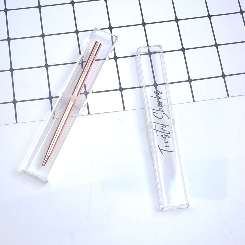 Cheap custom Laser Branded logo metal Pens Luxury rose gold slim Ballpoint Pens Thin Hotel supplies Promotion Gift Pen