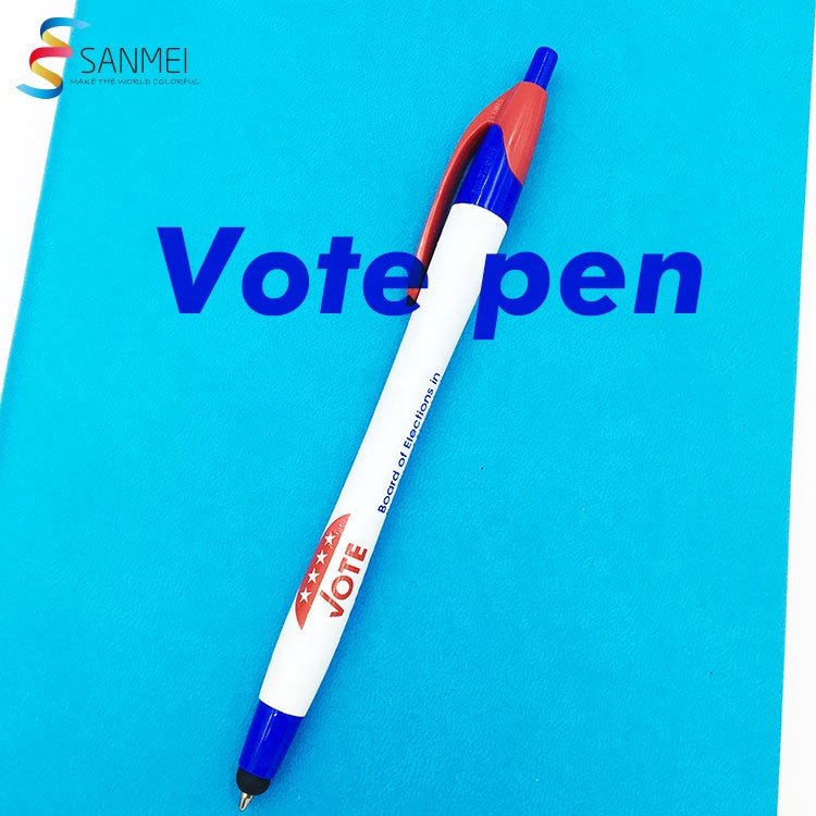 Promotional ballpoint cheap advertising vote election campaign wholesale gift retractable dart logo printed custom ballpoint pen