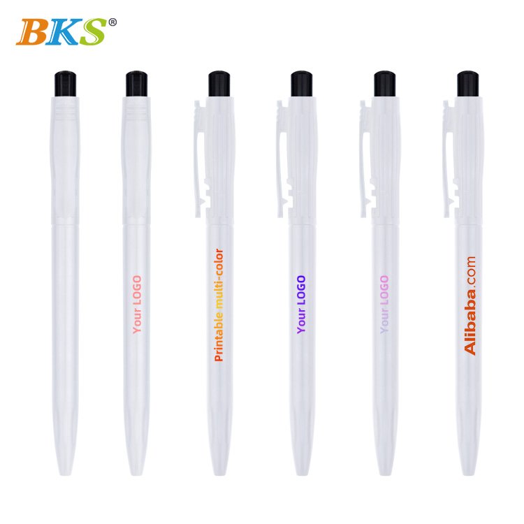 Custom Logo Bulk Packed Ballpoint Pens Novelty Business Promotion Gift with Plastic Body