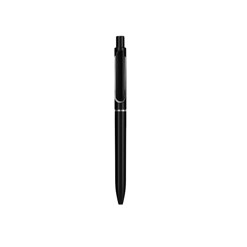 Ballpoint Pens Black Metal Matt Color Pen Retractable Ink Pens for Journal Business Police Men Flight Attendant 0.5mm