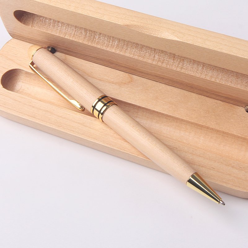 Eco-friendly promotional pen metal accessories ballpoint pen advertising metal bamboo pen with customized
