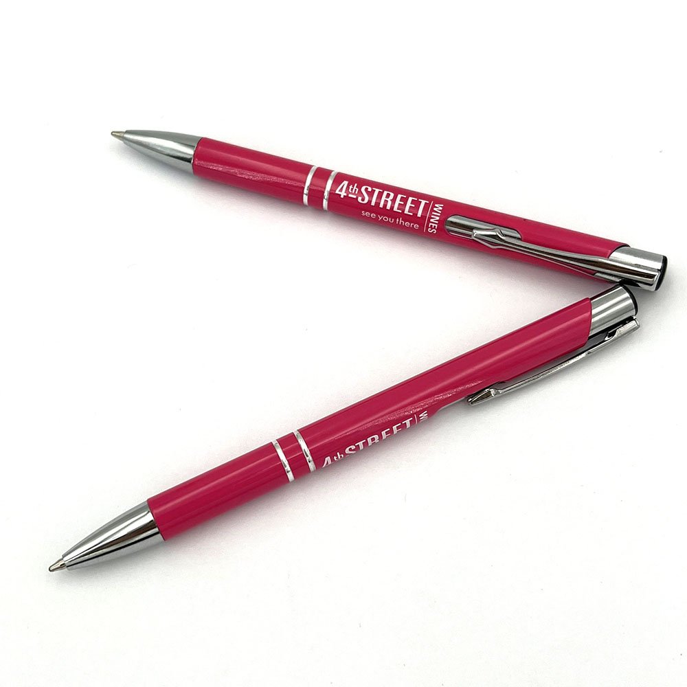 China Professional Manufacture Metallic Promotional Ballpoint Pen With Colorful Branding Custom Logo Pen