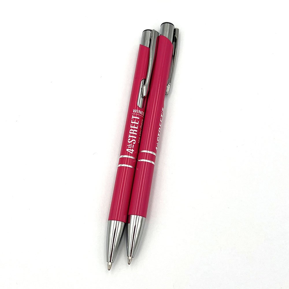 China Professional Manufacture Metallic Promotional Ballpoint Pen With Colorful Branding Custom Logo Pen