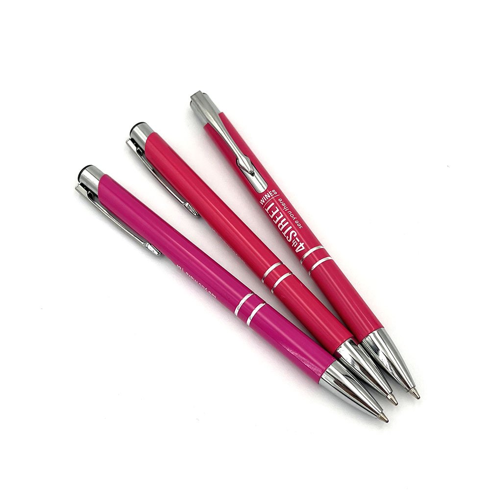 China Professional Manufacture Metallic Promotional Ballpoint Pen With Colorful Branding Custom Logo Pen