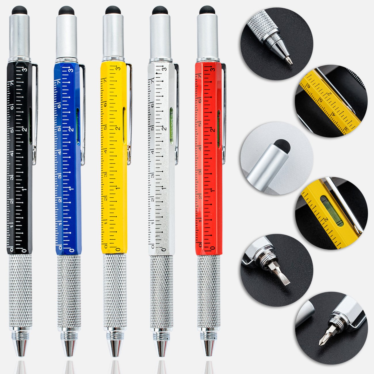 Business Office Use Promotional Logo Printed Metal Ball Pen Rose Gold Black 1.0mm