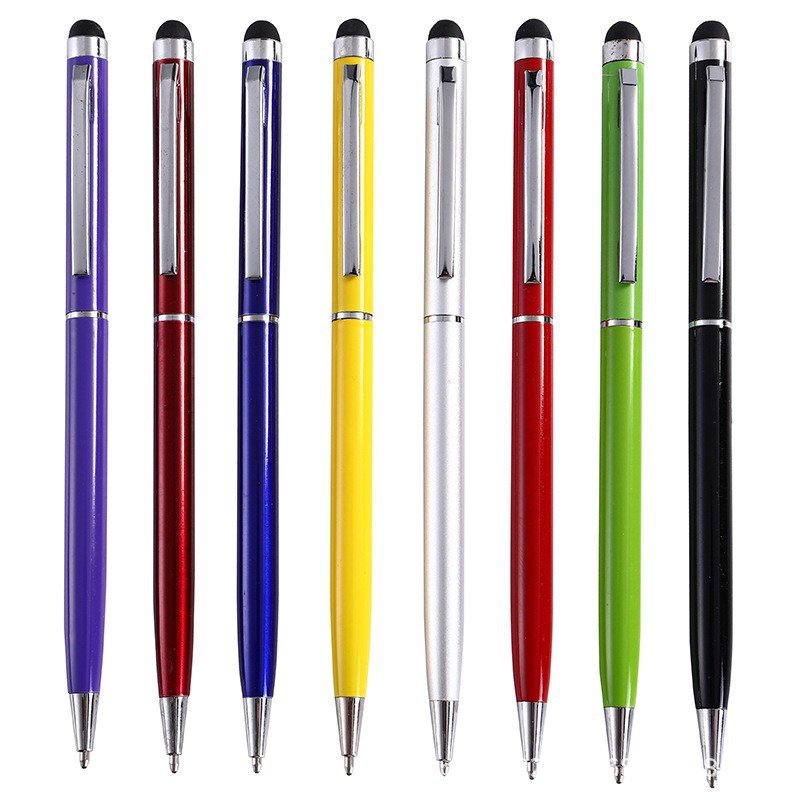 Business Office Use Promotional Logo Printed Metal Ball Pen Rose Gold Black 1.0mm