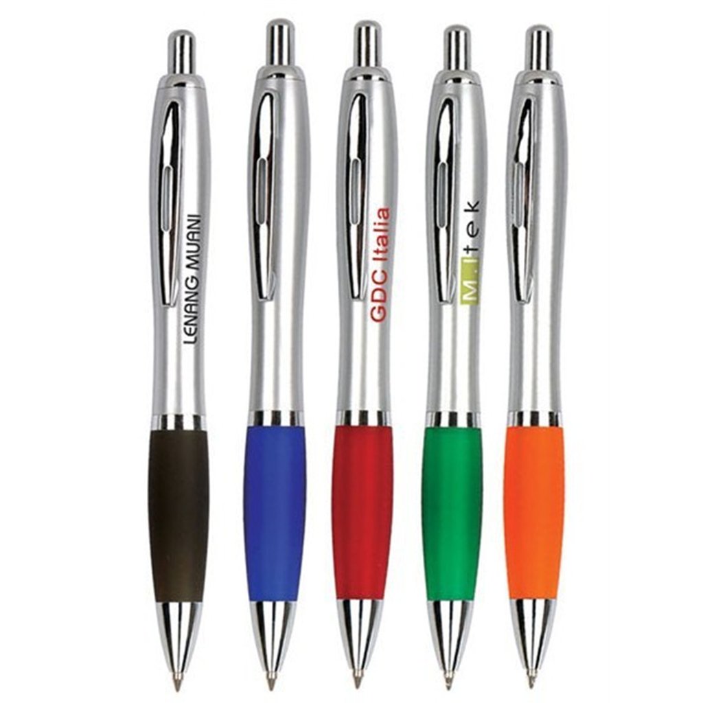 Business Office Use Promotional Logo Printed Metal Ball Pen Rose Gold Black 1.0mm