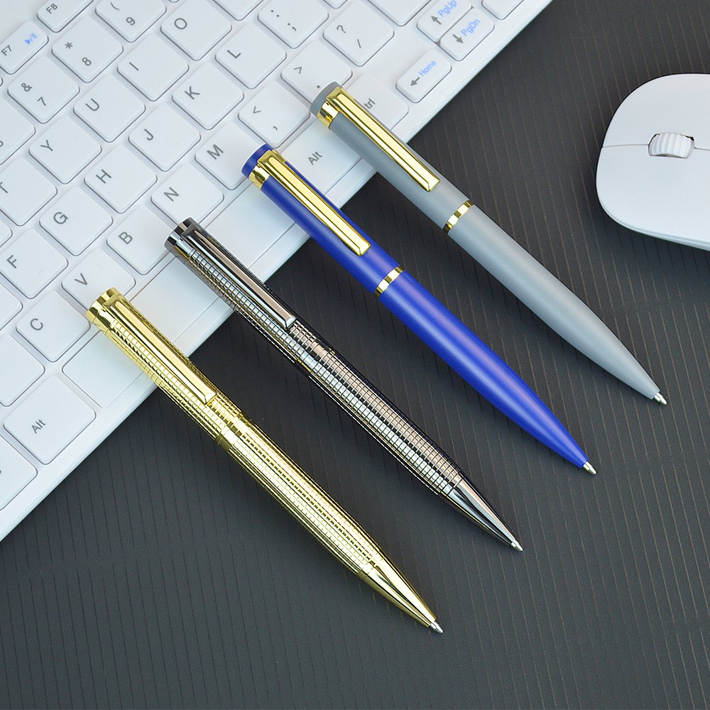 Hot Selling Stationery Stylo Luxurious Roller Pen Custom Pens Logo Printed Metal Ballpoint Pens