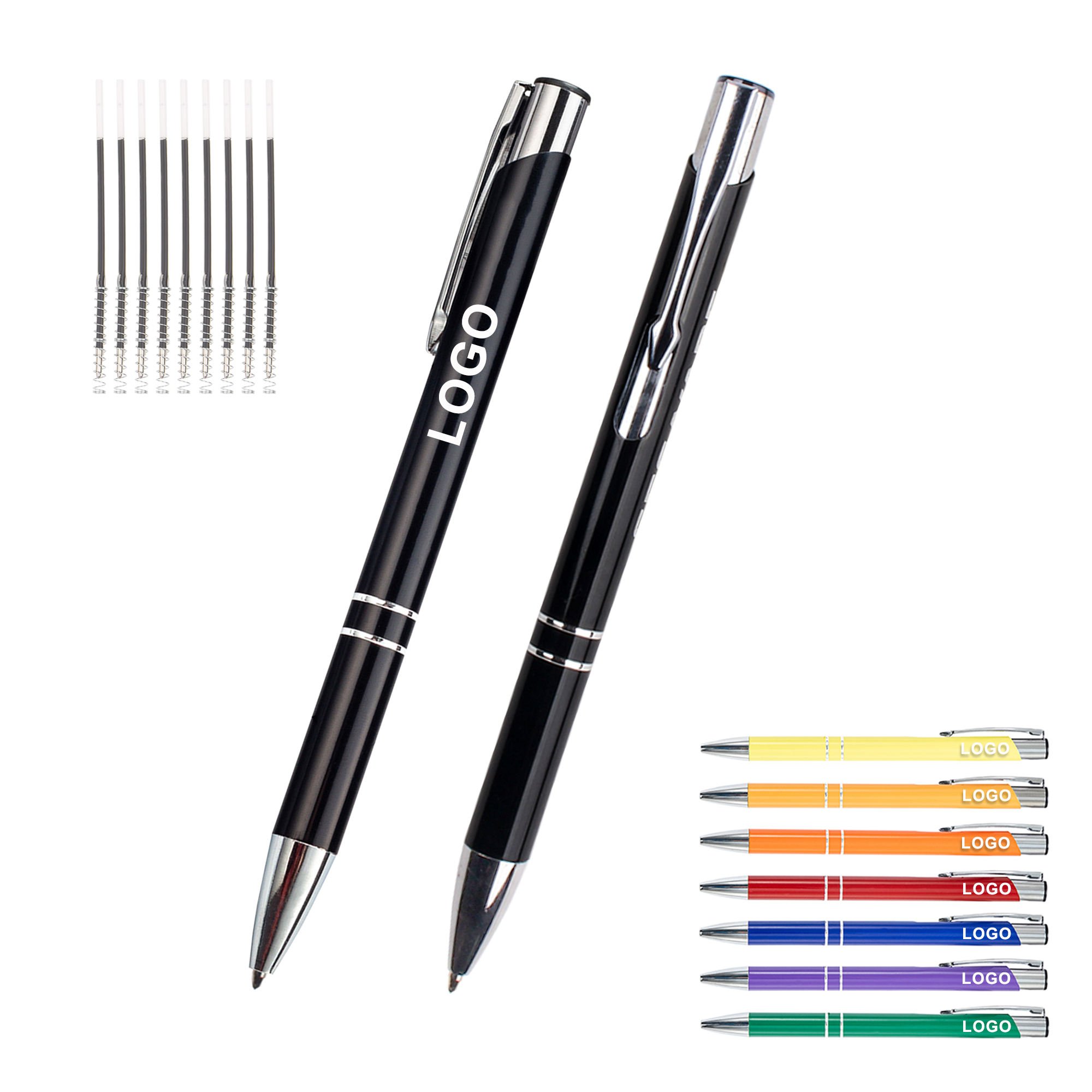 Custom Logo Promotional Ball Pen Custom logo Printing Logo Hotel Pens Promotional Gift Metal Ballpoint Pen