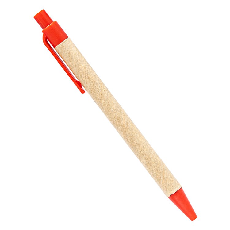 Eco Friendly kraft paper ballpoint pens with custom logo biodegradable PLA ball pen for promotion