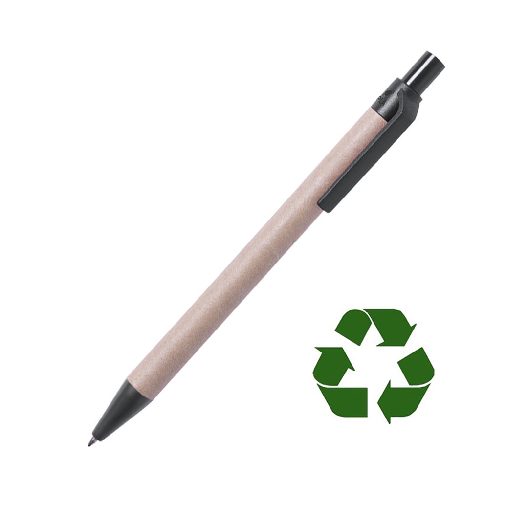 Eco Friendly kraft paper ballpoint pens with custom logo biodegradable PLA ball pen for promotion