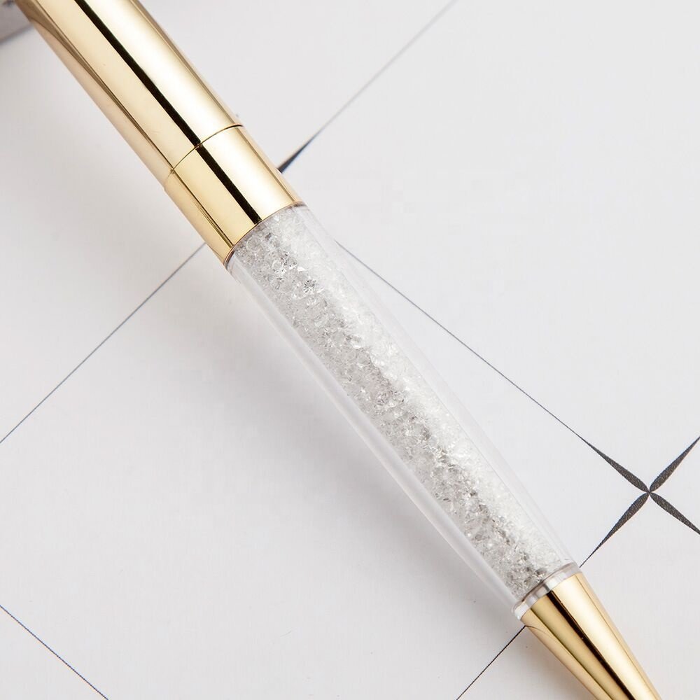 Big Top Diamond Pen Crystal Metal Ball Point Pen Luxury Metal Pen For Promotional Gifts
