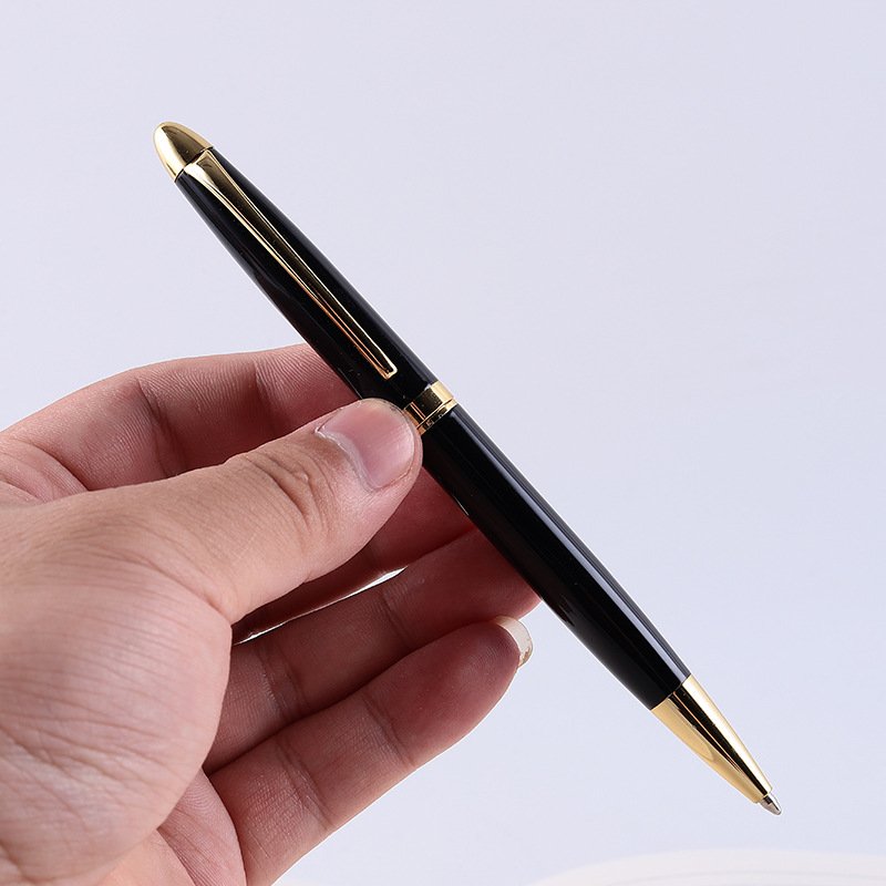Metal oil can be customized logo creative advertising ballpoint pen signature pen