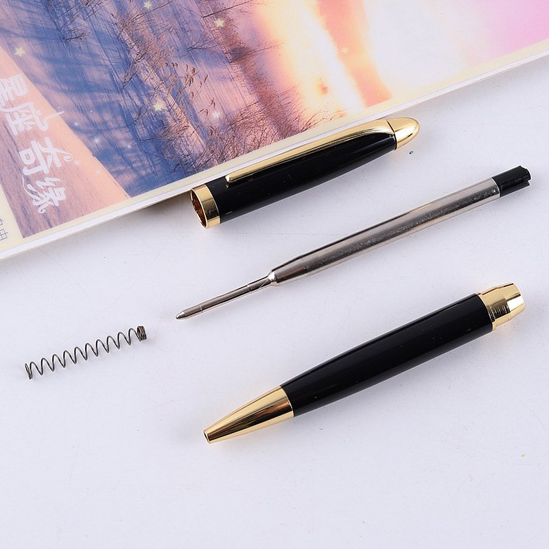 Metal oil can be customized logo creative advertising ballpoint pen signature pen