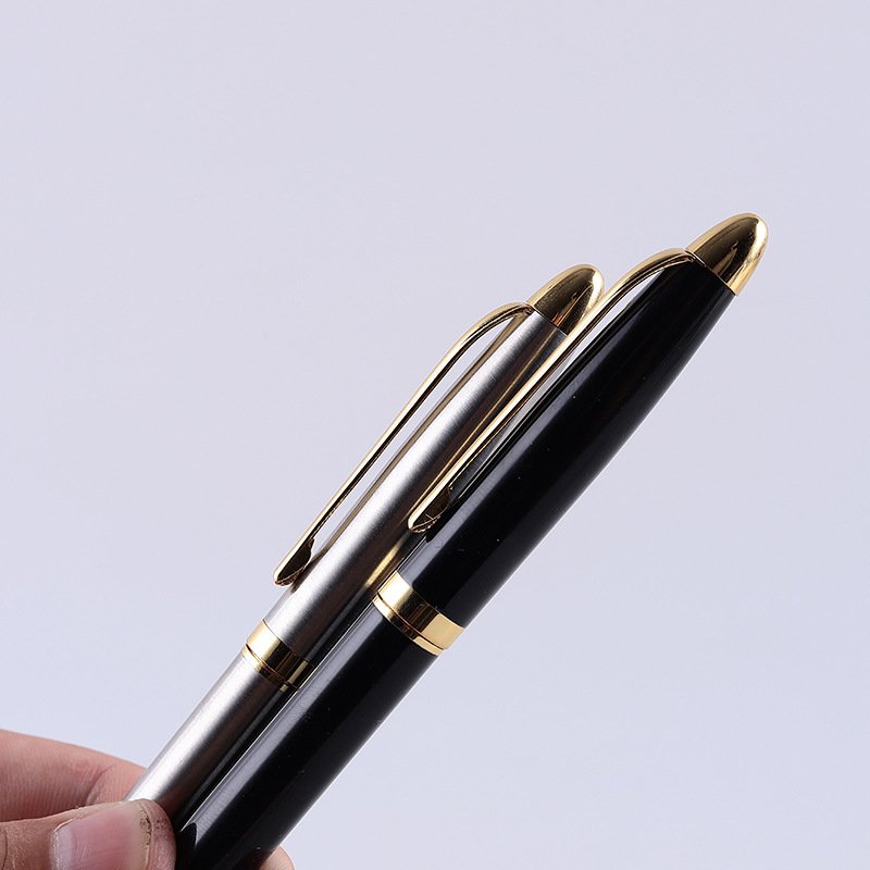 Metal oil can be customized logo creative advertising ballpoint pen signature pen