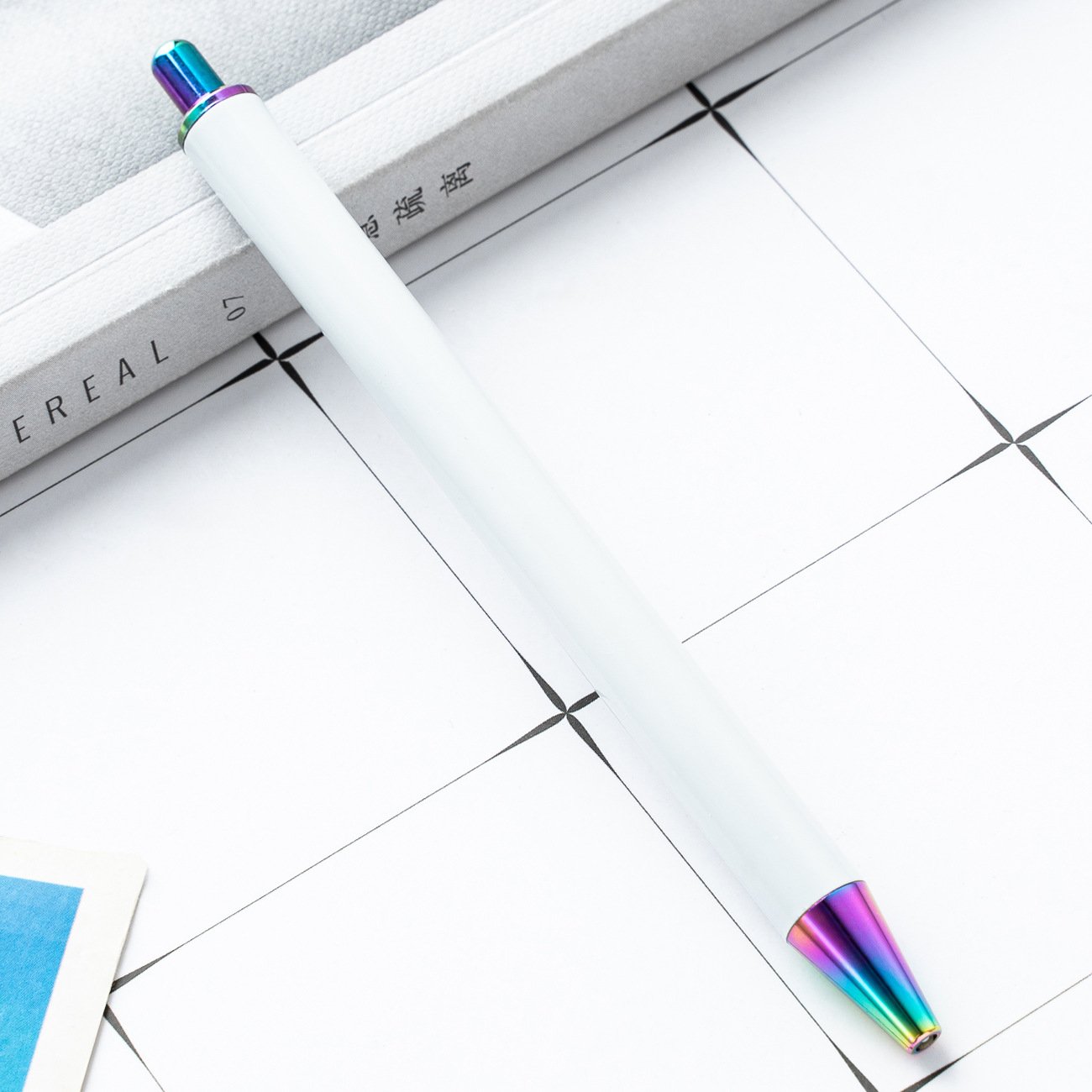 Metal Ballpoint Pen with Custom Logo Ready to Ship Heat Transfer Stylo for Promotion