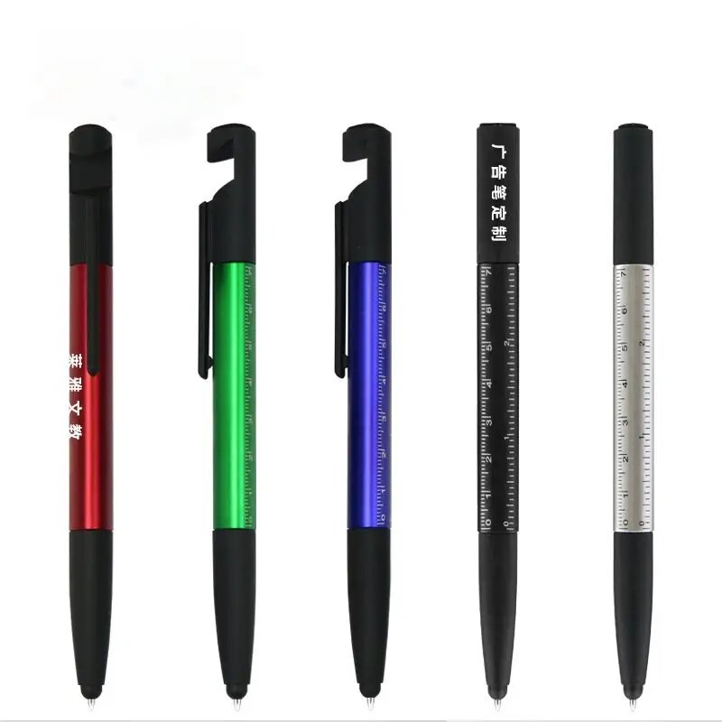 Multi-functional 6 in 1 plastic ballpoint pen Hot ballpoint pen NFC function Screwdriver tool pen