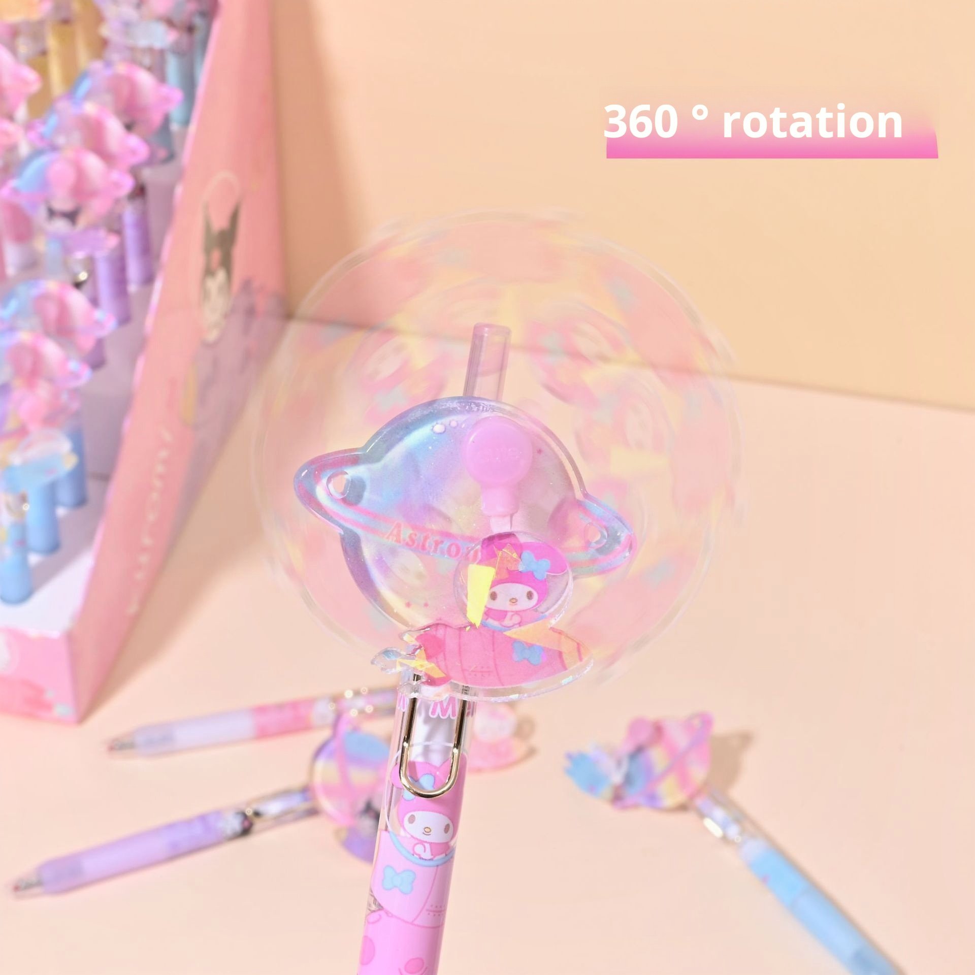 X920-1 Stationery Kuromi Melody Ballpoint Pen, 0.5mm Kuromi Melody Gel Pen, 36pcs/box Kuromi Melody Gel Pen