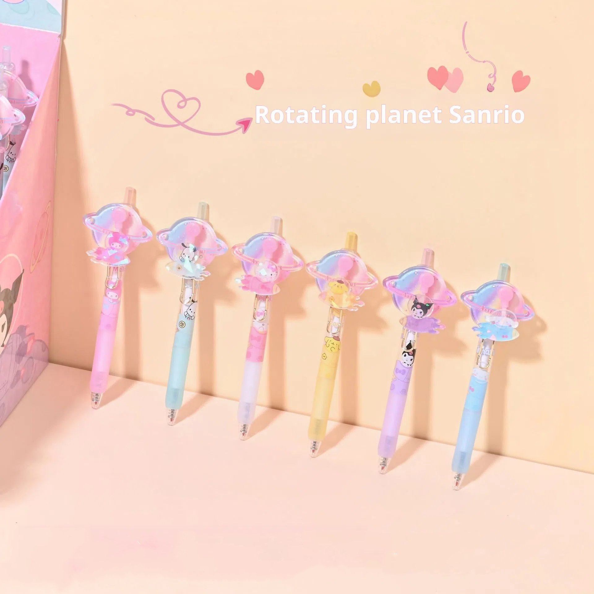 X920-1 Stationery Kuromi Melody Ballpoint Pen, 0.5mm Kuromi Melody Gel Pen, 36pcs/box Kuromi Melody Gel Pen
