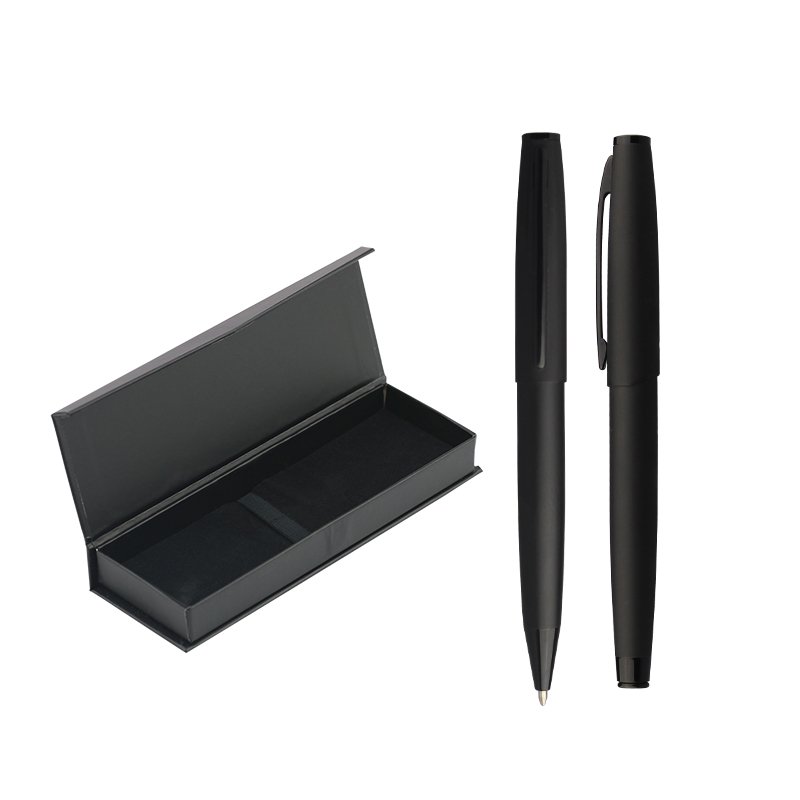 Matte Black Metal Ballpoint Pen Promotional Ball Pen with company logo for business gift