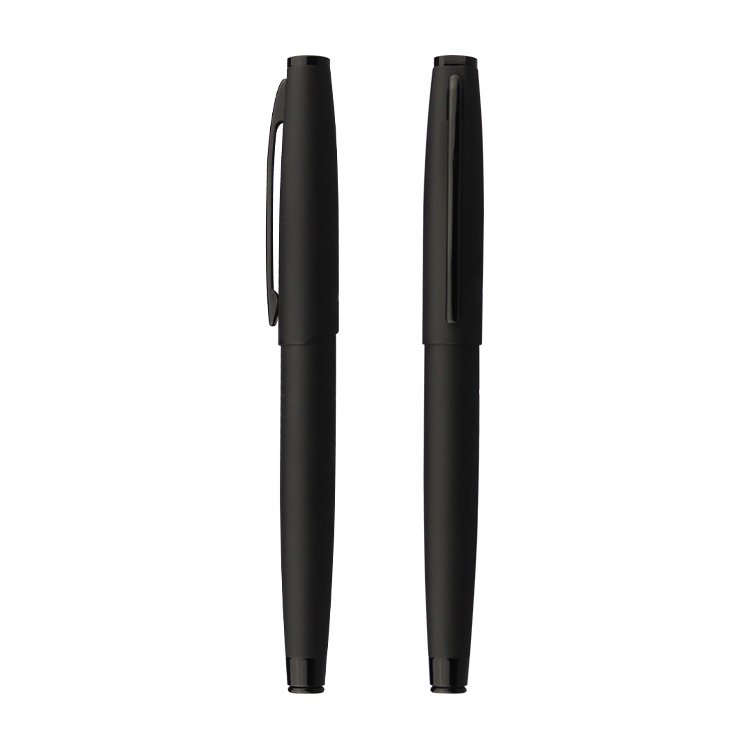 Matte Black Metal Ballpoint Pen Promotional Ball Pen with company logo for business gift