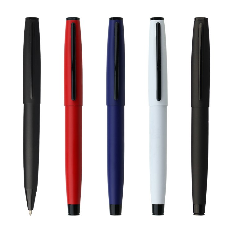 Matte Black Metal Ballpoint Pen Promotional Ball Pen with company logo for business gift