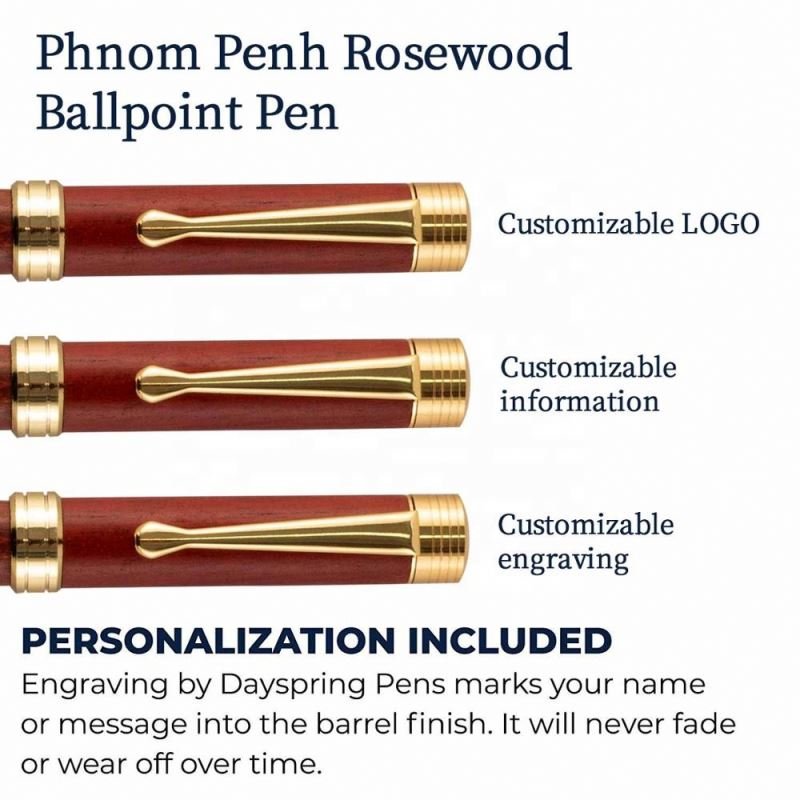 Creative Luxury Nice Quality Wood Turning Pen Kits Stylish Look Roller Pen With Custom Logo Business Office Hotel Gift Ballpen
