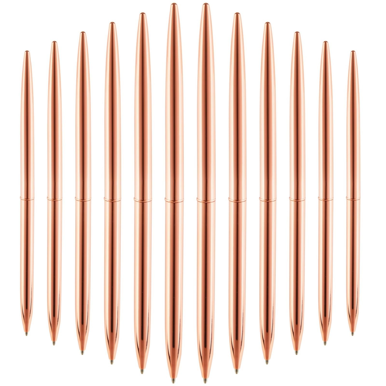 Metal Ballpoint Pen, Metallic Twist Black Ink Pen 1.0 mm Glossy Retractable Writing Pen