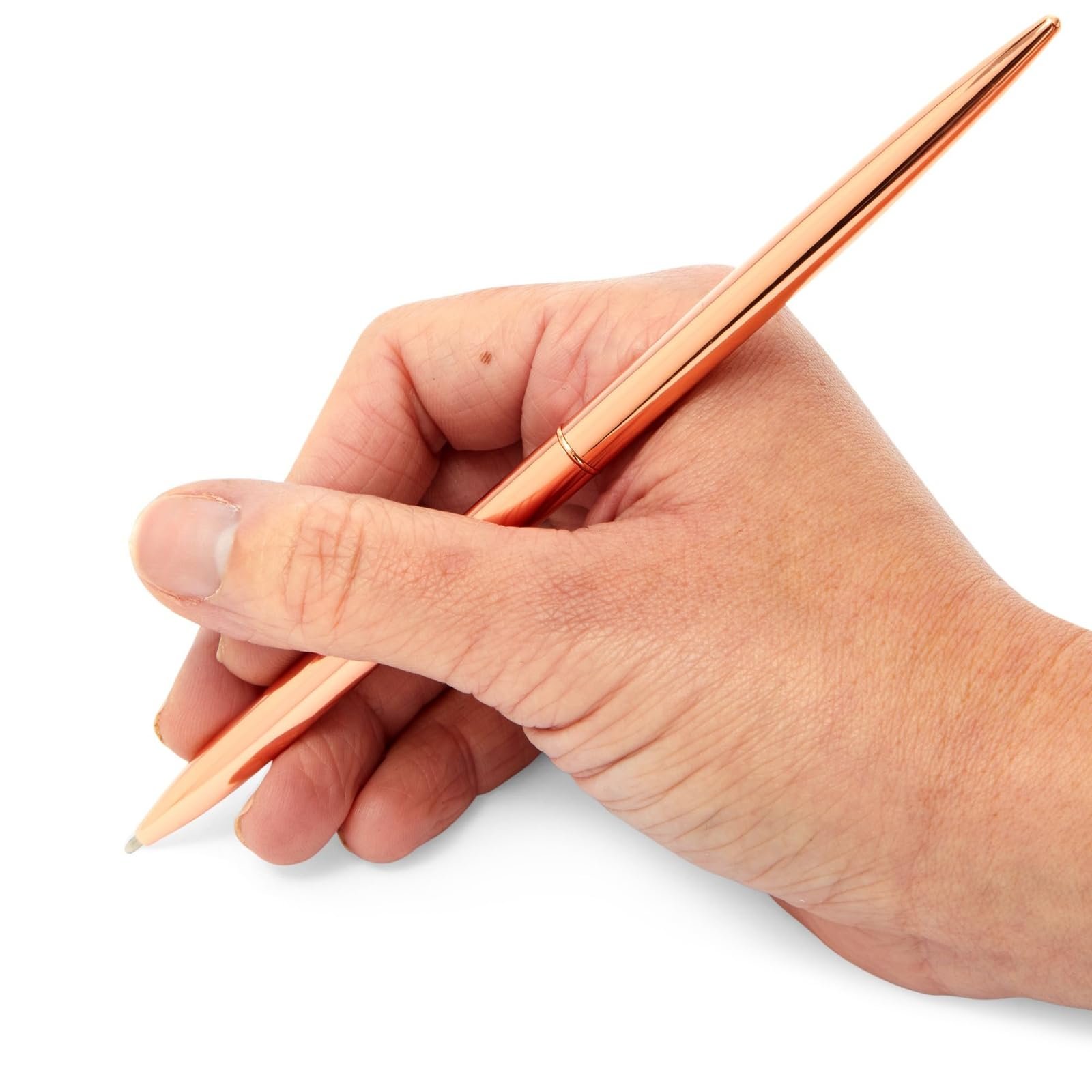 Metal Ballpoint Pen, Metallic Twist Black Ink Pen 1.0 mm Glossy Retractable Writing Pen