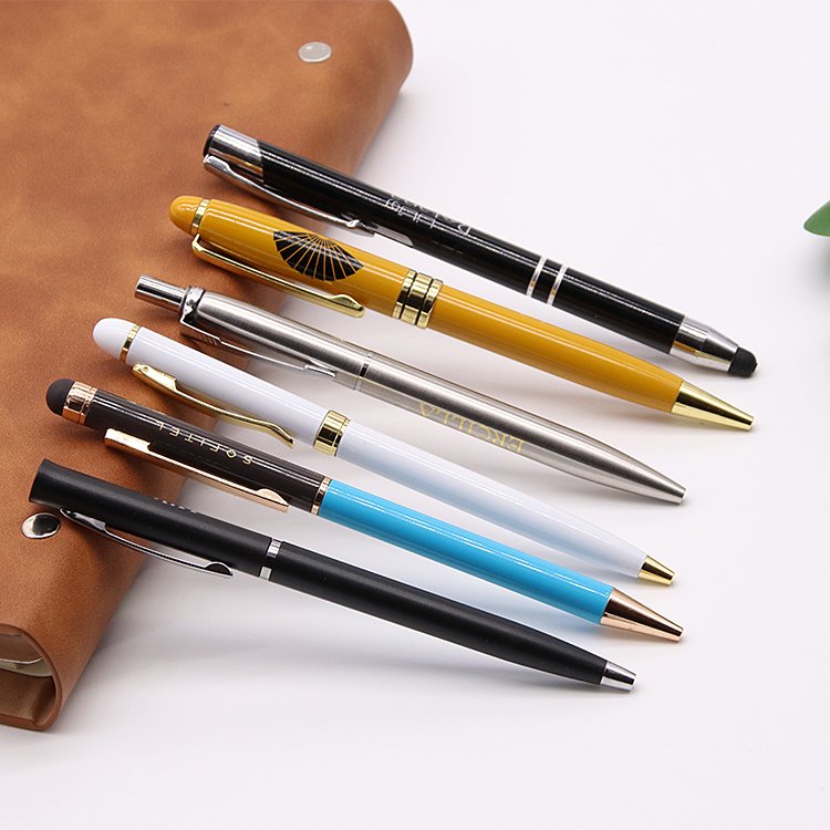 High Quality Promotional Gifts Ballpoint Pen Customer Logo Customization Printing Logo Pens Hotel Metal Pen