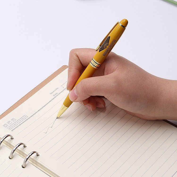 High Quality Promotional Gifts Ballpoint Pen Customer Logo Customization Printing Logo Pens Hotel Metal Pen