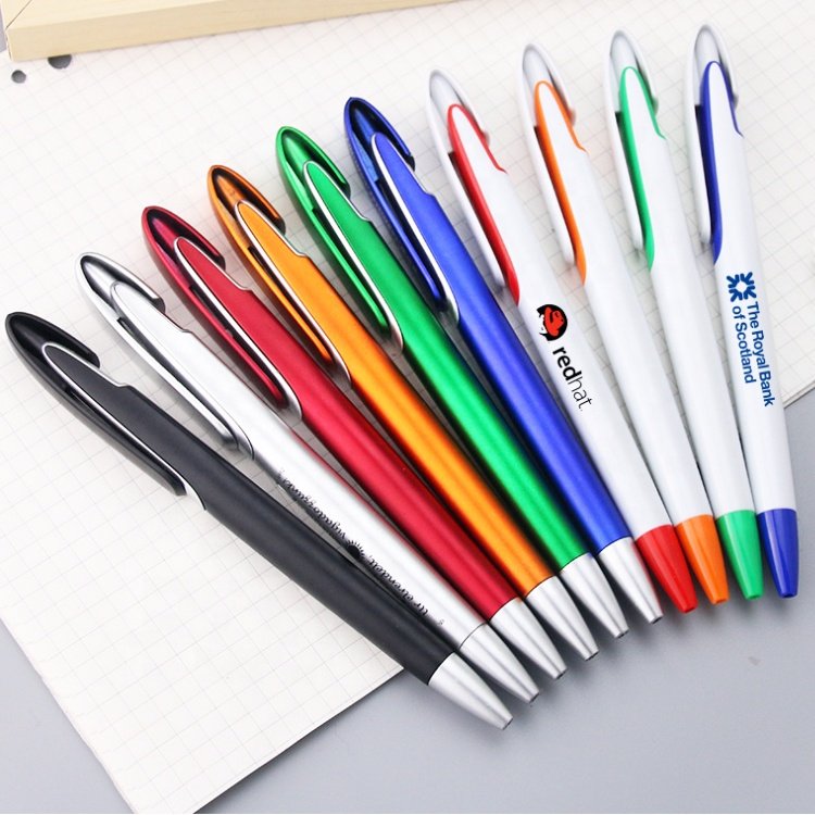 Cheap white blank plastic press ball pen customized sublimation ballpoint pen for office school and promotion supply
