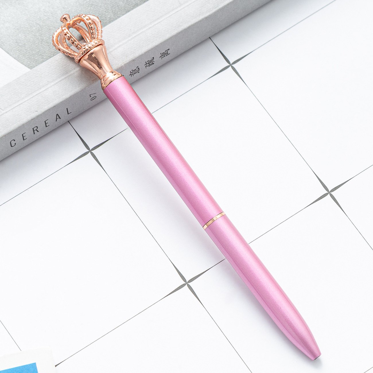 Customized Logo Crown Style Metal Ballpoint Pen Premium Ball Pen with Personalized Design