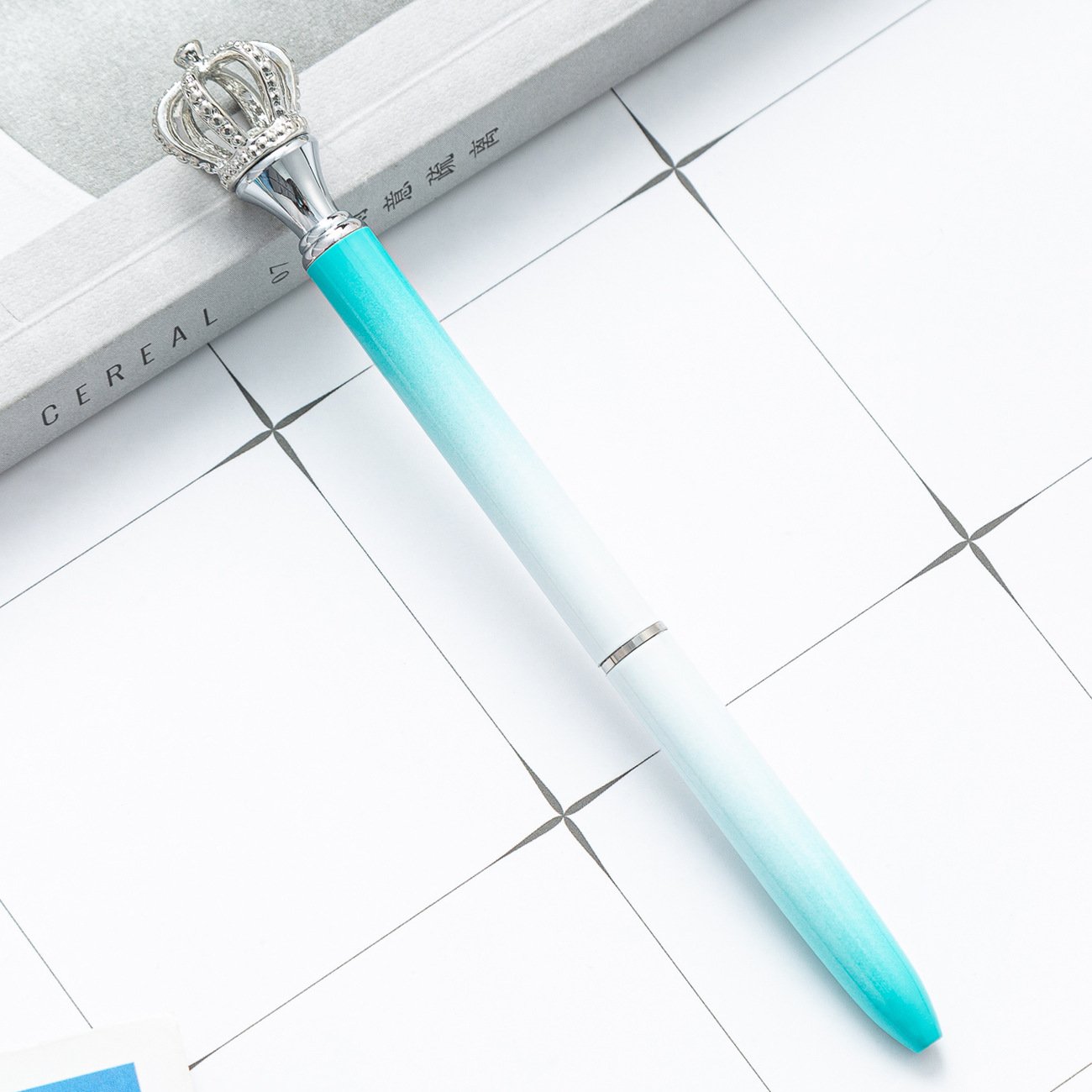 Customized Logo Crown Style Metal Ballpoint Pen Premium Ball Pen with Personalized Design