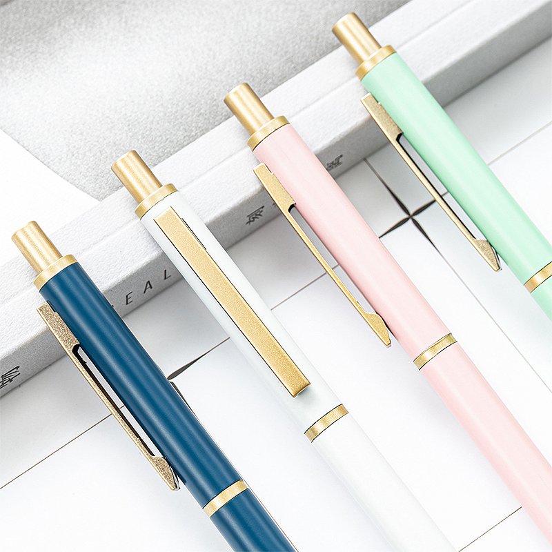 Wholesale New Custom Logo Stylus Ball Point Gel Pens With Advertising Luxury High Quality Aluminum Metal Ballpoint Pen