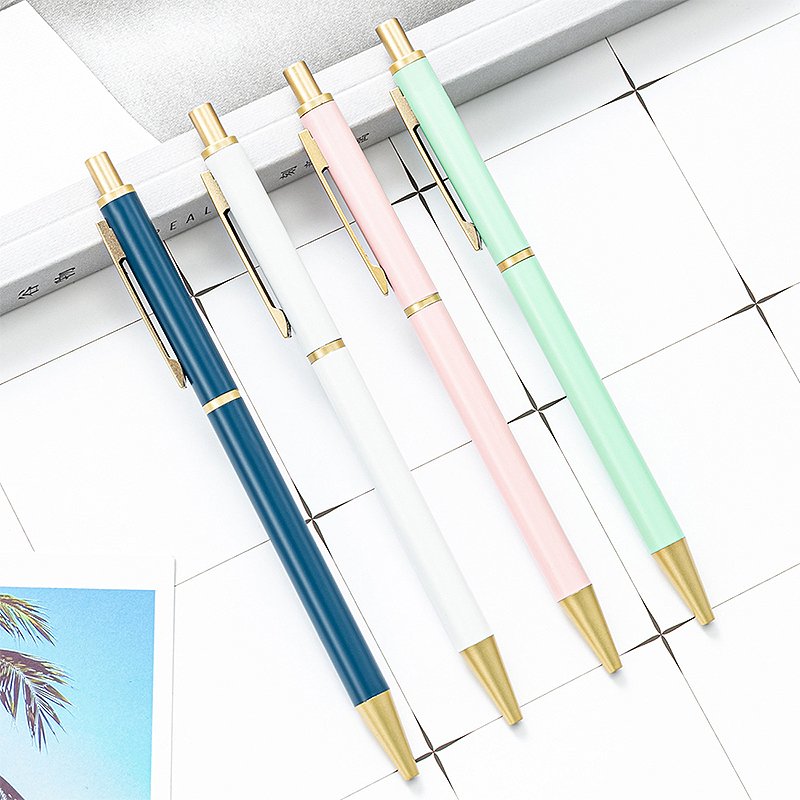 Wholesale New Custom Logo Stylus Ball Point Gel Pens With Advertising Luxury High Quality Aluminum Metal Ballpoint Pen