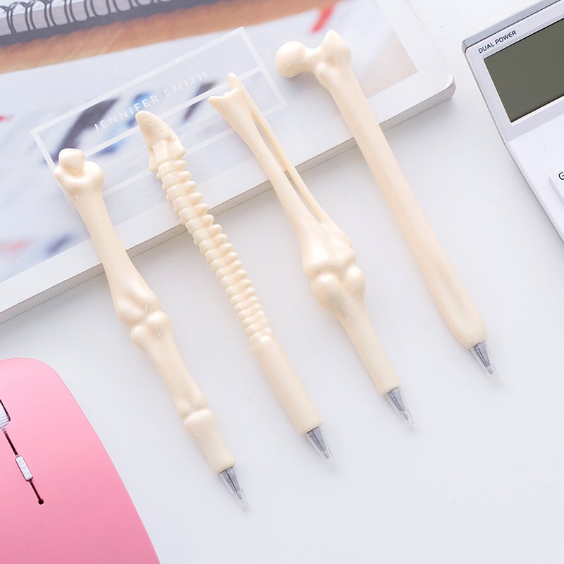 Promotional creative novelty design plastic medical bone shape pen model pen for hospital